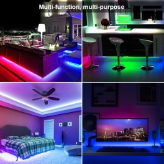 DOSYU 5M/16.4F Strip Light, 3528 RGB LED Strip Light with Remote Control for TV, Party, Home, DIY, Christmas & Halloween Decorating
