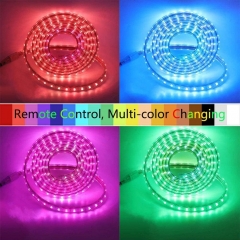 DOSYU 5050 LED Strip Light 25M, IP65 Waterproof Cuttable Decorative Strip Light with Remote Control for Home/Building/Christmas Light Decorating