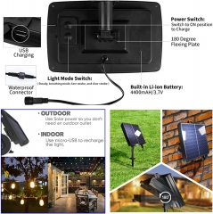 DOSYU S14 Solar Light String, 13m/30 Bulbs, IP65 Waterproof, APP Remote Control, LED Christmas Decoration
