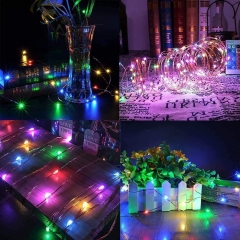 DOSYU Solar LED Christmas Light String, 10 Meters 100LED 8 Kinds Mode IP65 Waterproof, Solar Garden Light, Outdoor/Indoor, Trees, Christmas
