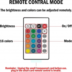 Smart RGB Table Lamp 16 Colors Adjustable, 6 Brightness, Crystal Lamp for Bedroom Living Room