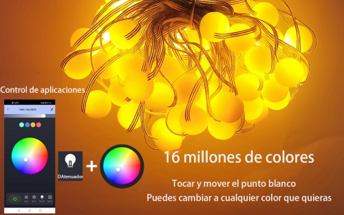 10M 66LED Earth Fairy String Light - USB Bluetooth