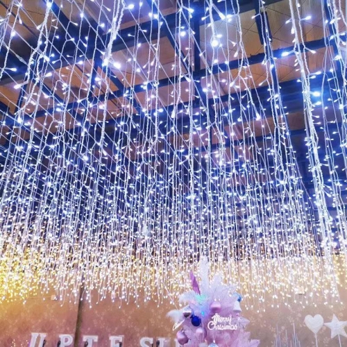 SERIE DE CASCADA DE LED 300 Led 6m Waterfall Series Christmas Light Christmas Decoration Eaves Roof Railing Outdoor Light