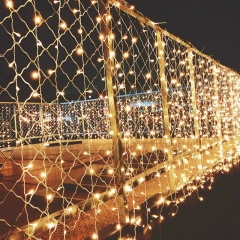 SERIE DE CASCADA DE LED 500 Led 9m Waterfall Series Christmas Light Christmas Decoration Eaves Roof Railing Outdoor Light