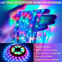 5m 150LED light, RGB light bar with remote control, LED light for bedroom tv room, party, Christmas decoration, DIY decoration